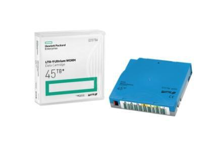 Hewlett Packard Enterprise HPE - 20 x LTO Ultrium 9 - 18 TB / 45 TB - custom barcode labelled, write-on labels - light blue - for P/N: R7E99A, R7F00A, R7F01A, R7F02A (Q2079AL)