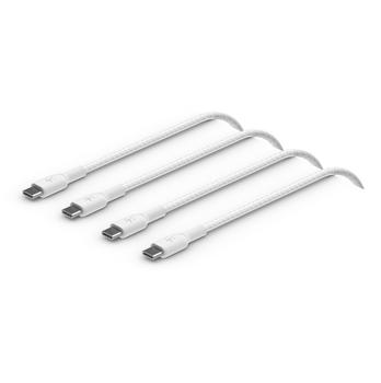 BELKIN USB-C to USB-C Braided PVC 2m Twin Pack (CAB004BT2MWH2PK)