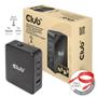 CLUB 3D International Travel Charger 140Watt GaN technology Four port USB Type-A1x and -C 3x PPS + Power DeliveryPD 3.1 Support