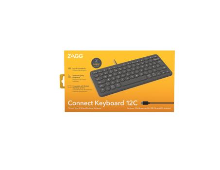 ZAGG / INVISIBLESHIELD WIRED NORDIC KEYBOARD TYPE-C CHARCOAL PERP (103211037)