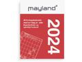 Mayland Broderikalender m/split & bagsidetekst 4,9x6,4cm 2024 2410 00