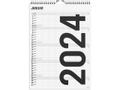 Mayland Familiekalender Black and white 7 kolonner 2024 0665 60