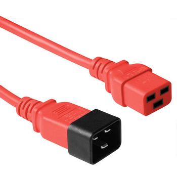 MICROCONNECT Red power cable C20 to C19, 3M (PE2019R3)