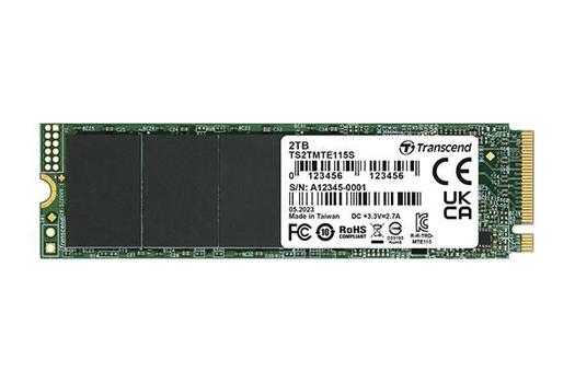 TRANSCEND 2TB M.2 2280PCIe Gen3x4 NVMe TLC (TS2TMTE115S)