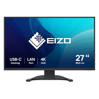 EIZO 27in Flexscan EV2740X UHD Black IPS USB-C Docking TCO 9 Black Halogen Free (EV2740X-BK)