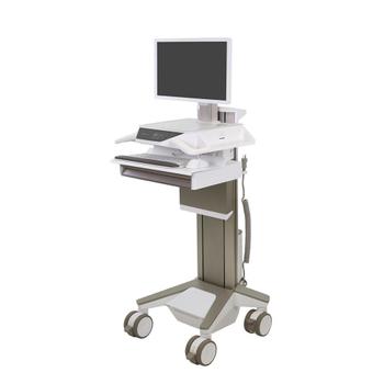 ERGOTRON Carefit™ pro electric lift cart, life pwd, 1 dwr, che (C52-2211-C)