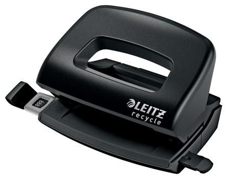 LEITZ NeXXt Recycle Mini Hole Punch 10 Sheets Black - 50100095 (50100095)