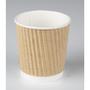 Abena Kaffebæger, ABENA Gastro, 6,4cm, Ø6,2cm, 10 cl, brun, pap/PE, Ripple Wall, 4 oz