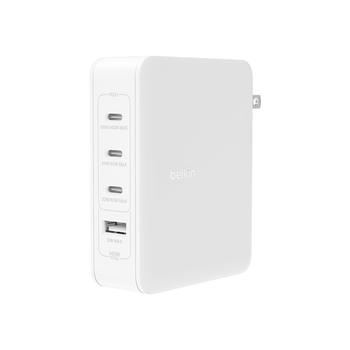 BELKIN 140w 4-ports USB GaN Wall Charger UK EU (WCH014BTWH)