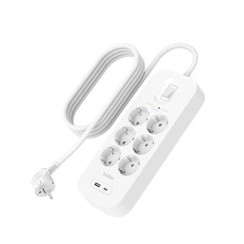 BELKIN SURGE 6OT 650J 18W USB A+C (SRB002VF2M)