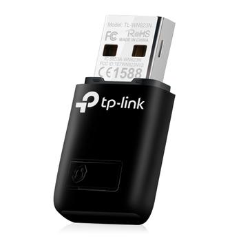 TP-LINK k Mini Wireless N300 USB Adapter with QSS button (TL-WN823N)