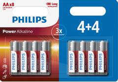 PHILIPS Power Alkaline AA 4+4-blister