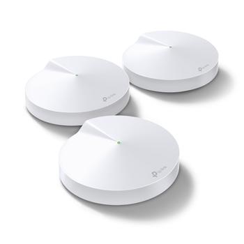 TP-LINK DECO M5 - Wi-Fi system - up to 4,500 sq.ft - mesh - GigE - 802.11a/ b/ g/ n/ ac,  Bluetooth 4.2 - Dual Band (pack of 3) (DECO M5(3-PACK))