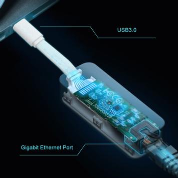 TP-Link Adapter 3port USB 3.0 > Gigabit Ethernet (UE300C(UN))