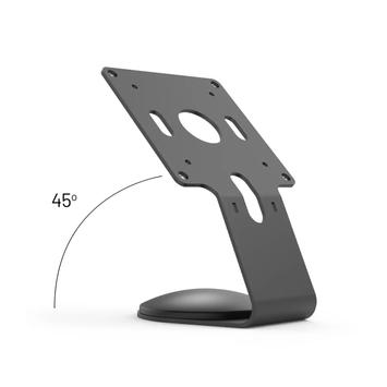 COMPULOCKS iPad 10.2" Space Enclosure Core Counter Stand or Wall Mount innhegning - for nettbrett - fast 45 grader - svart (111B102IPDSB)