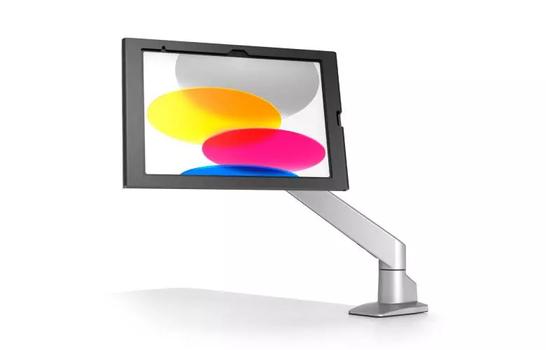 COMPULOCKS iPad 10.9" 10th Gen Swell Enclosure Reach Articulating Arm monteringssett - svingearm - for nettbrett - svart, sølv (660REACH209SWLB)