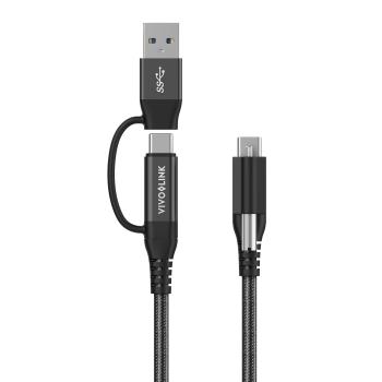 VIVOLINK USB-C Cable two in one 1,5m (PROUSBCMM1.5ADP)