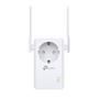 TP-LINK 300Mbps WLAN-N Wall Plugged Range Extender with Pass Through Atheros 2T2R 2.4GHz 802.11n/ g/ b Power on/off Repeater Button (TL-WA860RE)