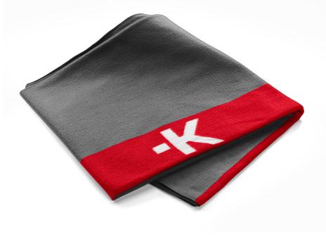 SKROSS Travel Blanket - Dark Gray/Red (SKTA1001TBLDGCN)