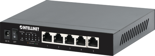 INTELLINET INT 5-Port 2.5G Ethernet PoE+ Switch (561921)