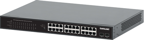 INTELLINET INT Network PoE Switch, 24-Port, 370W PoE Budget, 2 SFP Port (561891)