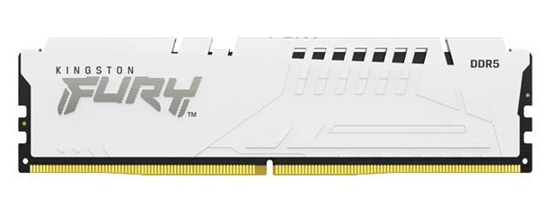 KINGSTON FURY Beast 64GB 6000MT/s DDR5 CL40 DIMM Kit of 4 White XMP (KF560C40BWK4-64)