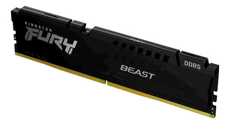 Kingston FURY Beast - DDR5 - sett - 64 GB: 4 x 16 GB - DIMM 288-pin - 5200 MHz / PC5-41600 - ikke-bufret (KF552C40BBK4-64)