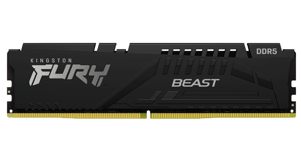 Kingston FURY Beast - DDR5 - sett - 64 GB: 4 x 16 GB - DIMM 288-pin - 5600 MHz / PC5-44800 - ikke-bufret (KF556C40BBK4-64)