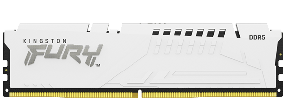 KINGSTON FURY Beast 128GB 5600MT/s DDR5 CL40 DIMM Kit of 4 White XMP (KF556C40BWK4-128)
