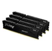 KINGSTON FURY Beast - DDR5 - kit - 128 GB: 4 x 32 GB - DIMM 288-pin - 5600 MHz / PC5-44800 - CL40 - 1.25 V - unbuffered - on-die ECC - black