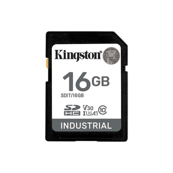 KINGSTON 16GB SDHC INDUSTRIAL -40C TO 85C C10 UHS-I U3 V30 A1 PSLC (SDIT/16GB)