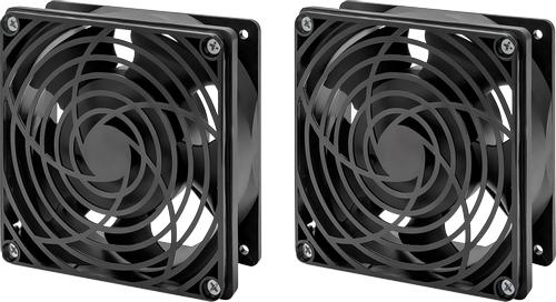 INTELLINET INT 19" Ventilation Unit, 2 Fans, for 19" Wallmount,  Black (716154)