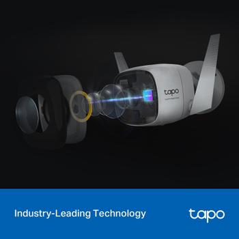 TP-LINK Outdoor Security Wi-Fi Camera 2K QHD 2688x1520 F1.0 2.4GHz 2T2R 2x External Antennas 1x Ethernet Port (TAPO C325WB)