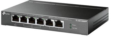 TP-LINK | TL-SG1006PP | Unmanaged Switch | 6x Port | 1Gbit/s | 64W PoE (TL-SG1006PP)