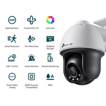 TP-LINK 4MP Full-Color Pan/Tilt Network Camera
SPEC:H.265+/ H.265/ H.2 (VIGI C540(4mm))
