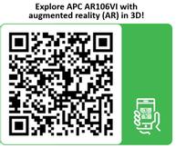 APC NetShelter WX AR106VI - skap - 6U (AR106VI)