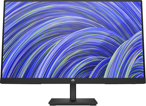 HP V24i G5 - LED-monitor - 24" (23.8" zichtbaar) - 1920 x 1080 Full HD (1080p) @ 75 Hz - IPS - 250 cd/m˛ - 1000:1 - 5 ms - HDMI, VGA, DisplayPort (65P58AA#ABB)