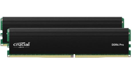 Crucial Pro 64GB Kit (32GBx2) DDR4-3200 UDIMM (CP2K32G4DFRA32A)