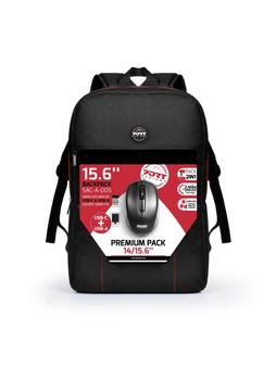 PORT DESIGNS 14-15.6"" Premium Backpack Pack with Wireless USB Mouse /501901 (501901)
