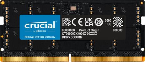 Crucial 48GB DDR5 (1x48GB) 5600MHz SODIMM CL46-45-45,  1.1V (CT48G56C46S5)