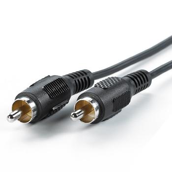 VALUE RCA Cable Simplex. M/M. Black. 5.0m Factory Sealed (11.99.4335)