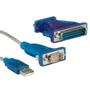 VALUE Conv. Cable USB to Serial+DB9/ 25 Adapt. 1.8m Factory Sealed (12.99.1160)