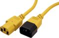 ROLINE Monitor Power Cable, IEC320 C14 - C13, yellow, 1.8m