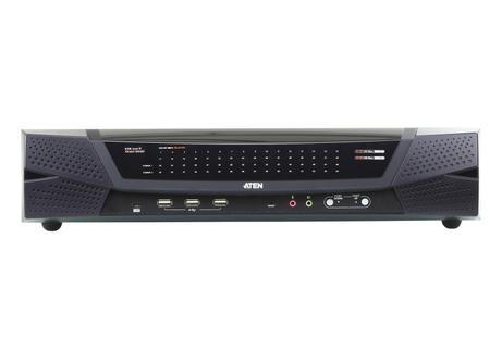 ATEN 4 REMOTE& 1 LOCAL USERS 64PORT CAT5 IP KVM VIRT MEDIA & DUAL PWR (KN4164V)