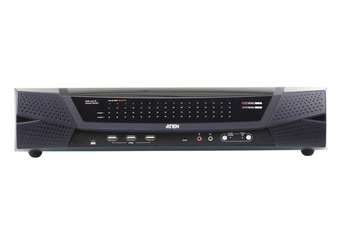 ATEN 4 REMOTE& 1 LOCAL USERS 64PORT CAT5 IP KVM VIRT MEDIA & DUAL PWR (KN4164V)