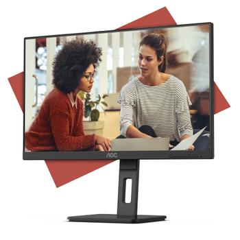 AOC C 27E3QAF - LED monitor - 27" - 1920 x 1080 Full HD (1080p) @ 75 Hz - IPS - 1000:1 - 4 ms - HDMI, VGA, DisplayPort - speakers - textured black (27E3QAF)
