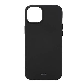 ONSALA Back Sil Touch Recycled MagSerie iPhone 15 Plus Black (664166)