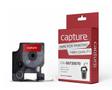 CAPTURE 12mm x 7m Black on Red Tape