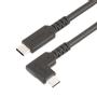 STARTECH 3ft 1m Rugged Right Angle USB-C Cable USB 10 Gbps USB C to C Data Transfer Cable 100W PD 4K 60Hz 90 Degree USB-C Cable