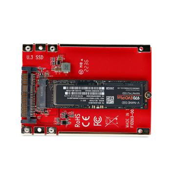 STARTECH M.2 TO U.3 ADAPTER/ CONVERTER - M2 NVME SSD TO 2.5INCH U.3 CABL (1M25-U3-M2-ADAPTER)